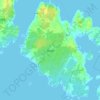Topografische kaart Sturkö, hoogte, reliëf