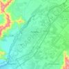 Topografische kaart Peñaflor, hoogte, reliëf