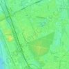 Topografische kaart Bródno, hoogte, reliëf