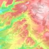 Topografische kaart Buenache de la Sierra, hoogte, reliëf