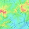 Topografische kaart Paddington, hoogte, reliëf