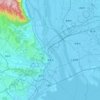 Topografische kaart Kuwana, hoogte, reliëf