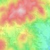 Topografische kaart Fervidelas, hoogte, reliëf