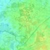 Topografische kaart Baarle-Hertog, hoogte, reliëf