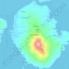 Topografische kaart Siasi Island, hoogte, reliëf