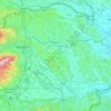 Topografische kaart Pesnica, hoogte, reliëf