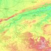 Topografische kaart Sidhi, hoogte, reliëf