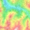 Topografische kaart Venosc, hoogte, reliëf