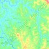 Topografische kaart Glaura, hoogte, reliëf