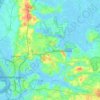 Topografische kaart Geestland, hoogte, reliëf