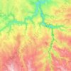 Topografische kaart 23110, hoogte, reliëf
