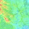 Topografische kaart Kurwongbah, hoogte, reliëf