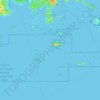 Topografische kaart Mitchell Bay, hoogte, reliëf