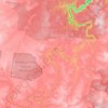 Topografische kaart Oallen, hoogte, reliëf