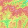 Topografische kaart Anlier, hoogte, reliëf