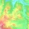 Topografische kaart Alletswind, hoogte, reliëf