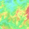Topografische kaart Maizières-lès-Vic, hoogte, reliëf