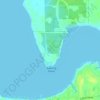 Topografische kaart Orange Beach, hoogte, reliëf