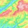 Topografische kaart Dirinon, hoogte, reliëf