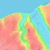 Topografische kaart Veulettes-sur-Mer, hoogte, reliëf