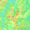 Topografische kaart Parelheiros, hoogte, reliëf