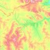 Topografische kaart Цагааннуур, hoogte, reliëf