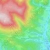 Topografische kaart Janské Lázně, hoogte, reliëf