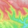 Topografische kaart Miraval-Cabardès, hoogte, reliëf