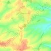 Topografische kaart Hébuterne, hoogte, reliëf