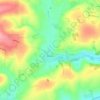 Topografische kaart Rudston, hoogte, reliëf