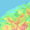 Topografische kaart Kilimli, hoogte, reliëf
