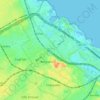Topografische kaart Comuna 13, hoogte, reliëf
