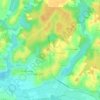 Topografische kaart Rye, hoogte, reliëf