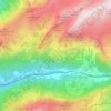 Topografische kaart Lütschental, hoogte, reliëf