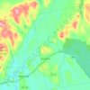 Topografische kaart Aurora, hoogte, reliëf