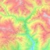 Topografische kaart Dharapani, hoogte, reliëf
