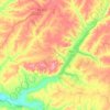 Topografische kaart Montargil, hoogte, reliëf