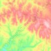 Topografische kaart Manduri, hoogte, reliëf
