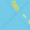 Topografische kaart Mentawai Islands Regency, hoogte, reliëf