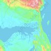 Topografische kaart Teluk Bintuni, hoogte, reliëf
