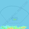 Topografische kaart Buck Island Reef National Monument, hoogte, reliëf