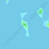 Topografische kaart Mason Island, hoogte, reliëf
