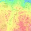Topografische kaart Rio Tocantins, hoogte, reliëf