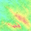 Topografische kaart Estremoz, hoogte, reliëf