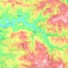 Topografische kaart Ségur, hoogte, reliëf