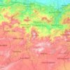 Topografische kaart Provincia de Guelma, hoogte, reliëf