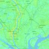 Topografische kaart বন্দর উপজেলা, hoogte, reliëf