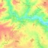 Topografische kaart Great Bardfield, hoogte, reliëf