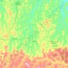 Topografische kaart Cantagalo, hoogte, reliëf