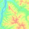 Topografische kaart Juarina, hoogte, reliëf